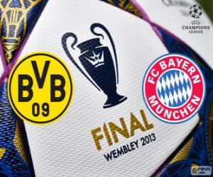 yapboz Borussia Dormunt vs Bayern Münih. Final UEFA Şampiyonlar Ligi 2012-2013. Wembley Stadyumu, Londra, İngiltere